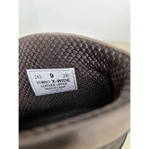 Orthofeet Bioheel Emma Ankle Boots Brown Taupe Leather Buckle Heel Size 9 X-wide - Picture 13 of 16